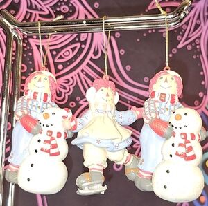 Vintage Raggedy Ann & Andy Ornament
